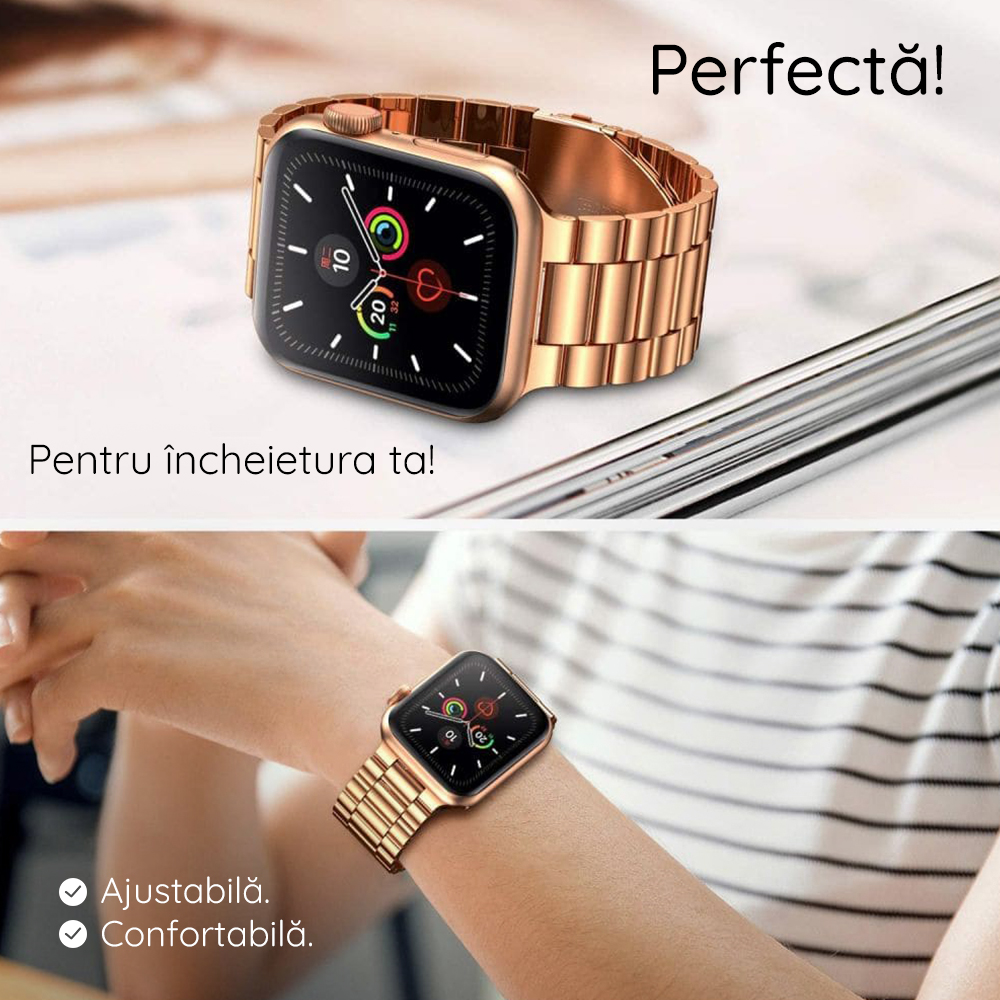 Curea smartwatch Techsuit din Otel inoxidabil - Moboid.ro