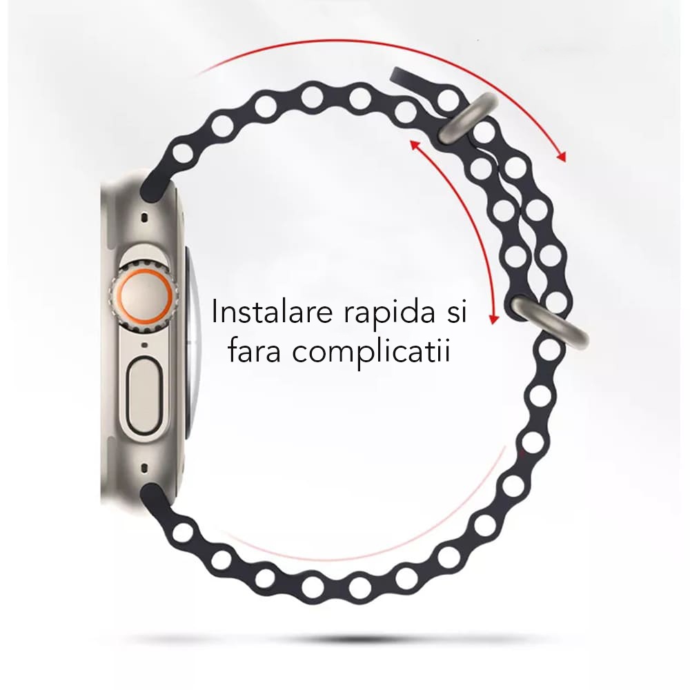 Curea smartwatch Techsuit din Otel inoxidabil - Moboid.ro