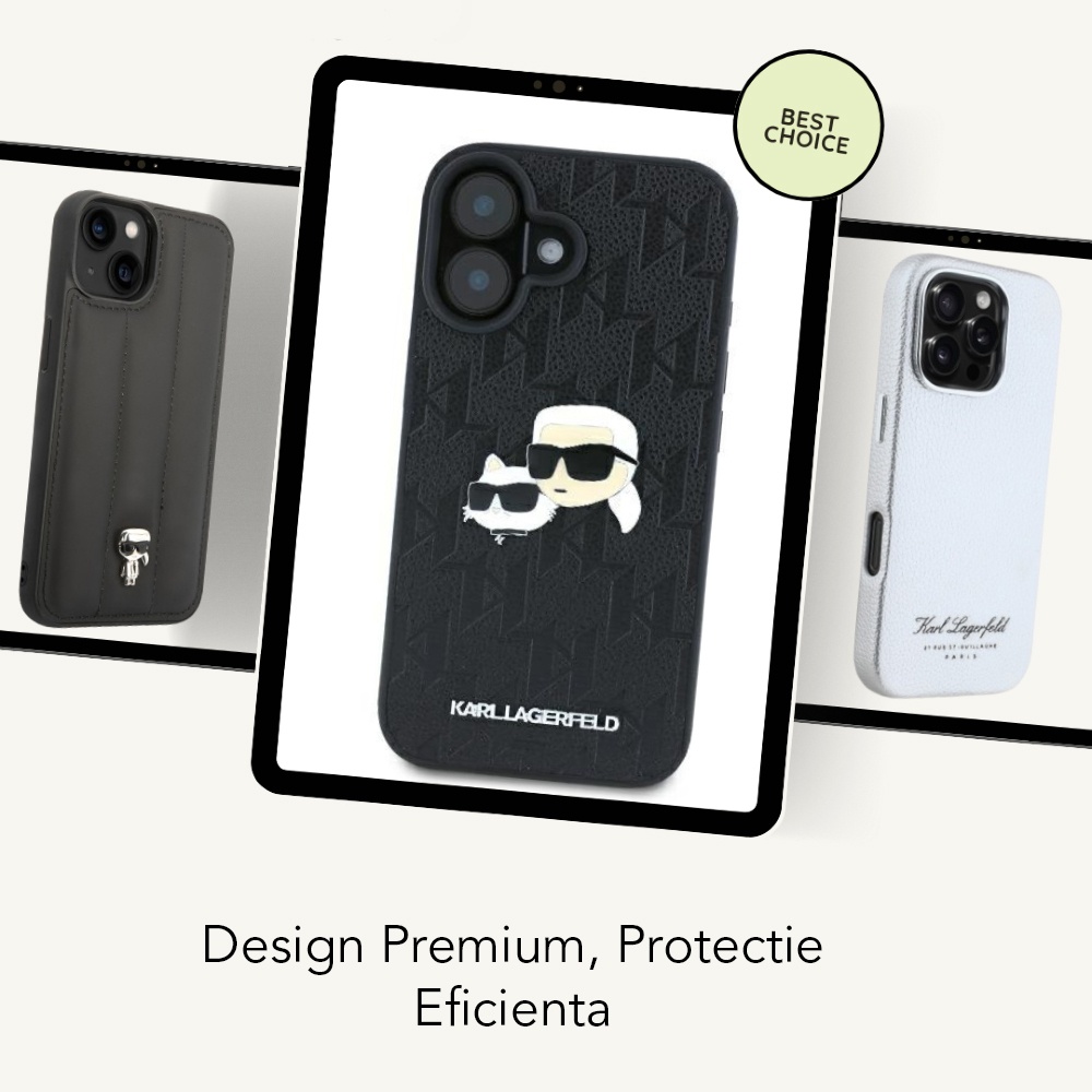 Husa telefon Karl Lagerfeld din Piele ecologica - Moboid.ro