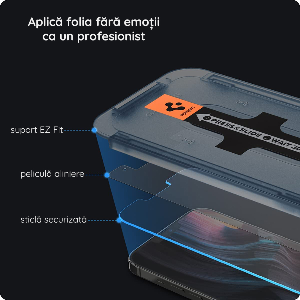 Folie tableta Spigen din Sticla securizata - Moboid.ro